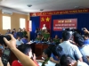Thượng tướng Lê Quý Vương trả lời câu hỏi của các báo
