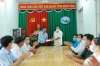 Lãnh đạo huyện Phú Riềng thăm và hỗ trợ  công tác phòng, chống dịch covid-19