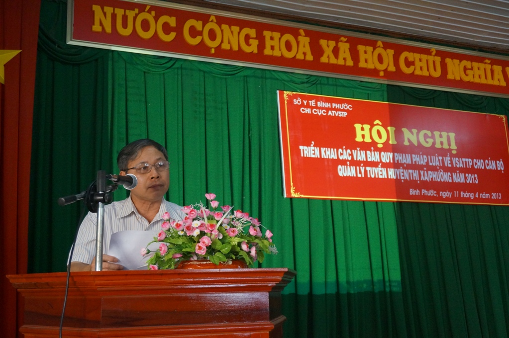 BS. Nguyễn Đồng Thông - GĐ Sở Y tế - phát biểu tại Hội nghị