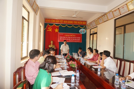 Tổng cục Dân số - KHHGĐ làm việc tại tỉnh Bình Phước