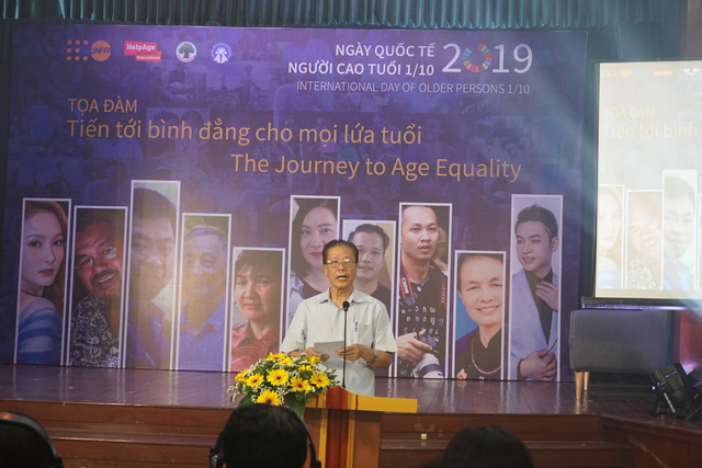 Ông Đàm Hữu Đắc, Phó Chủ tịch thường trực Trung ương Hội NCT Việt Nam thông tin về già hóa dân số tại Việt Nam